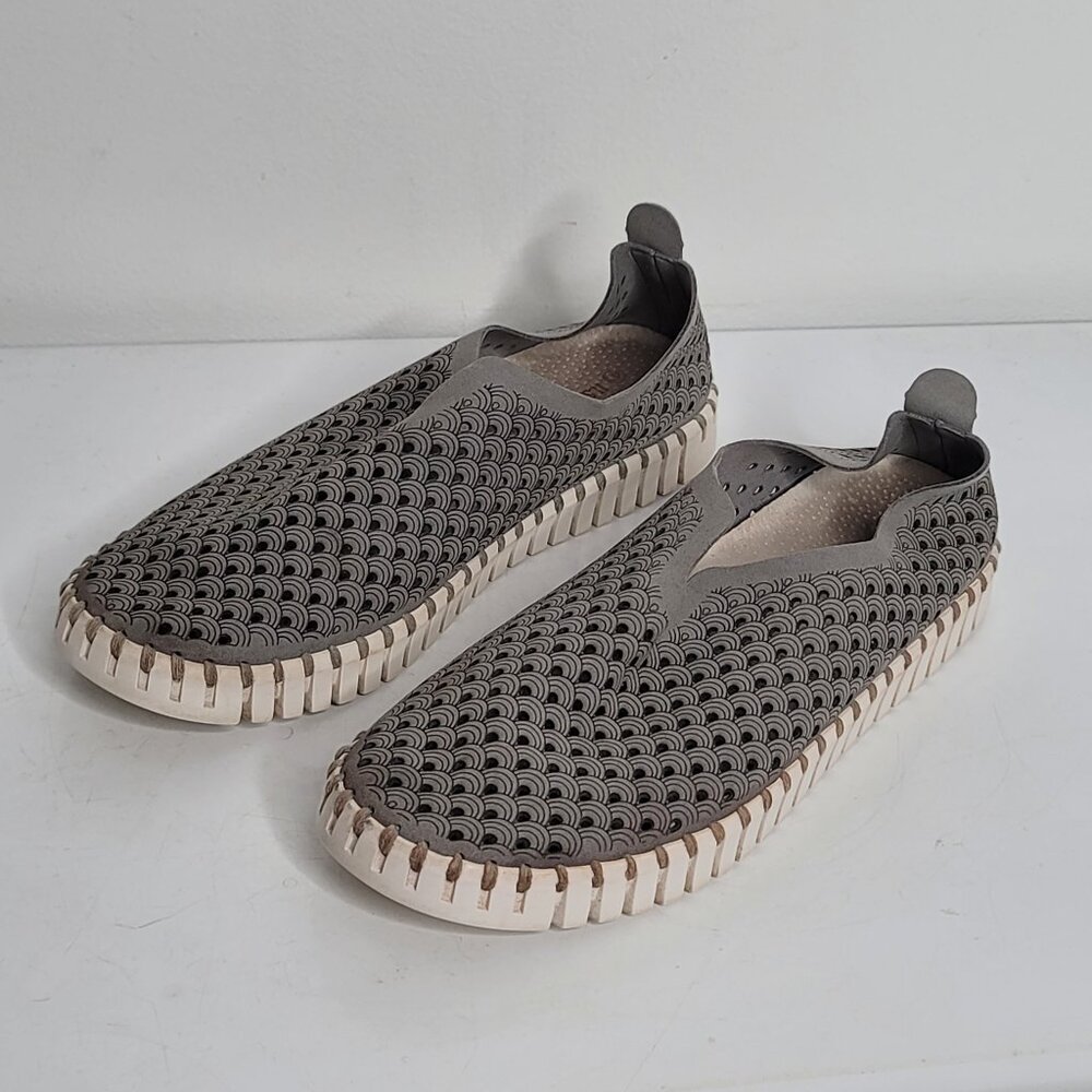 Ilsse Jacobson Hornbaek Loafers Womens US 10.5-11 EU 41 Tulip Gray Slip On Shoes
